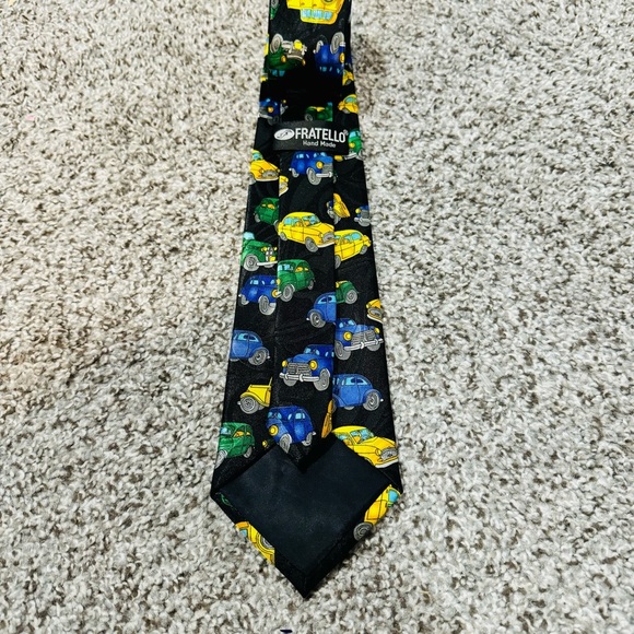 Vintage Car Men’s Formal Career Handmade Tie - Picture 4 of 4